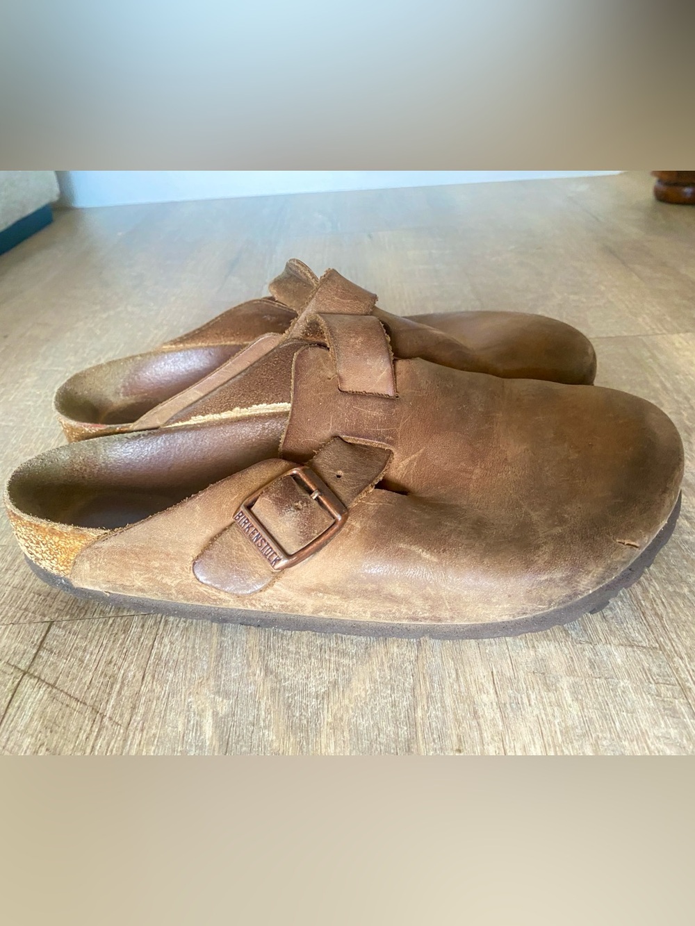 Birkenstock Boston Oiled Leather Clogs Sz 9 - Picture 5 of 13